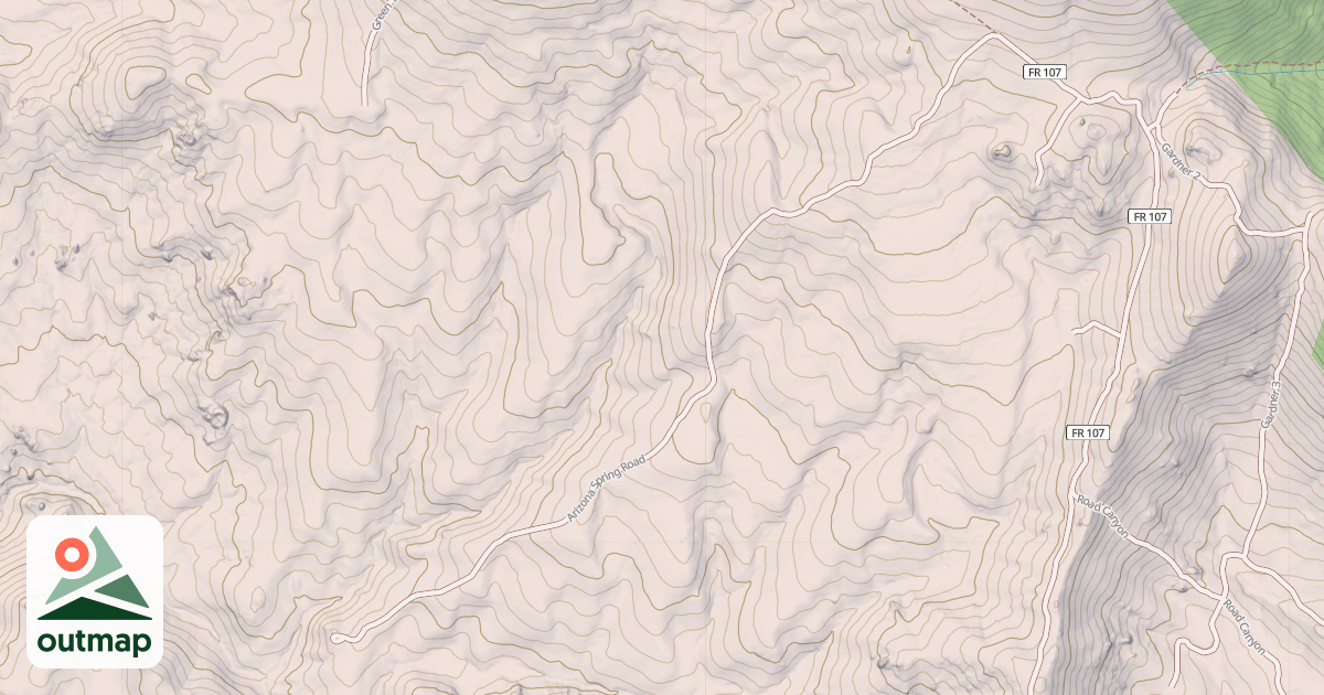 Map of ARIZONA SPRING