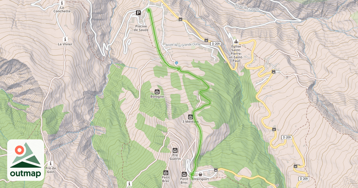 Map of Piste C