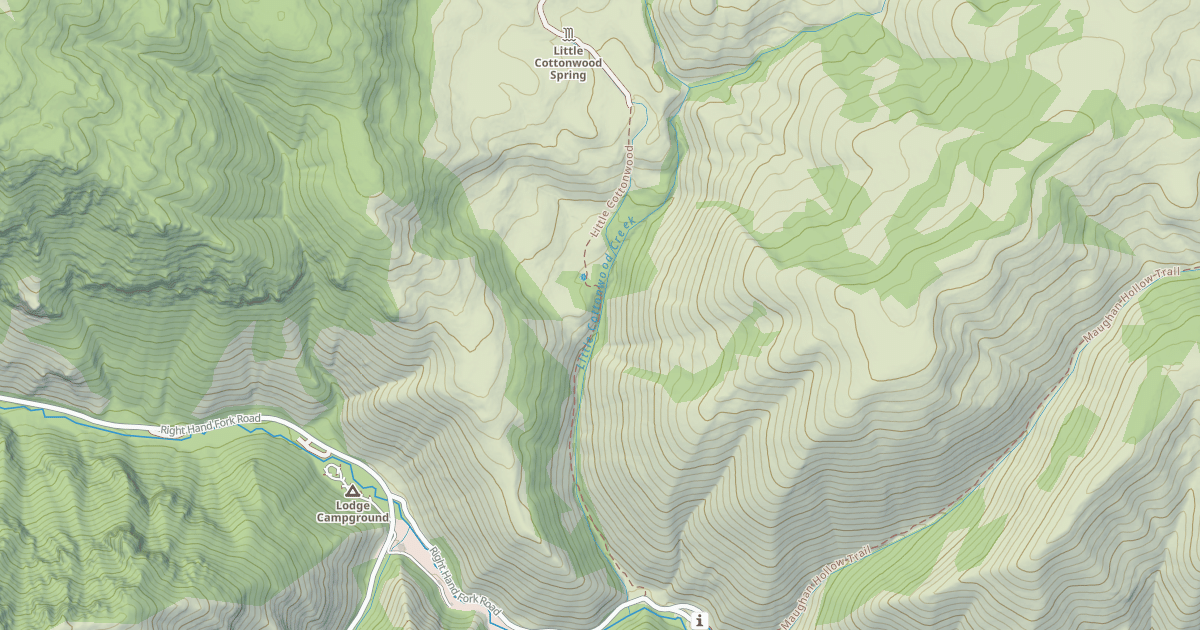 Map preview of Little Cottonwood