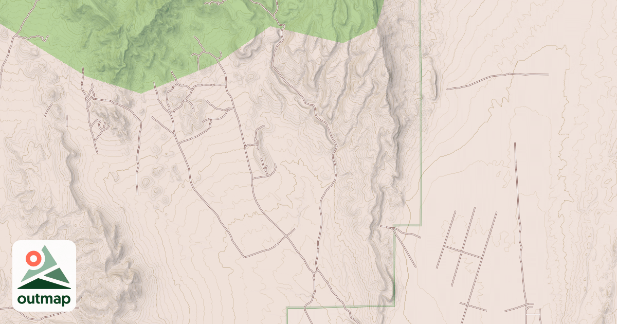 Map of GEORGES CANYON