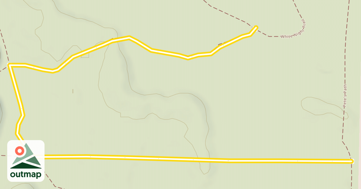 Map of Pete's Path / Lost Lake Loop West