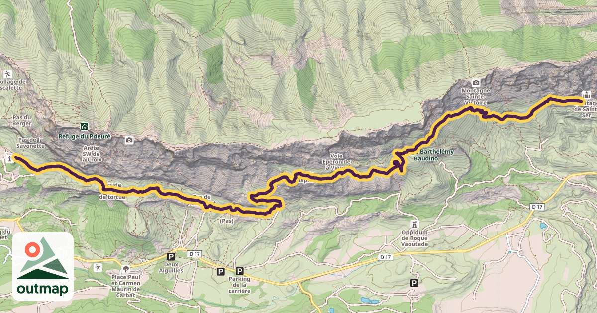 Map of Sentier marron