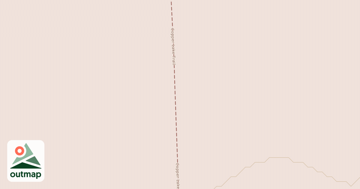 Map of Copper Lake Trail