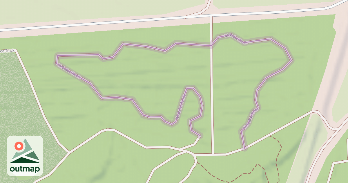 Map of McIndoe Track