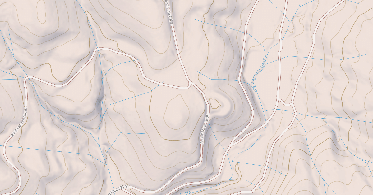 Map preview of USFS National Forest System Roads {8EF9E3D3-10C9-4F4A-AF12-BEEBFC4944D6}
