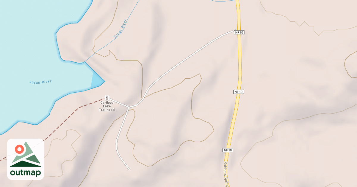 Map of CARIBOU LAKE SPUR