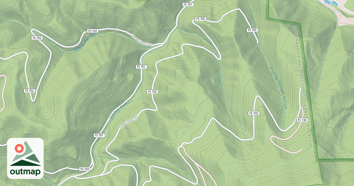 Map of LOW. FISH TROUGH
