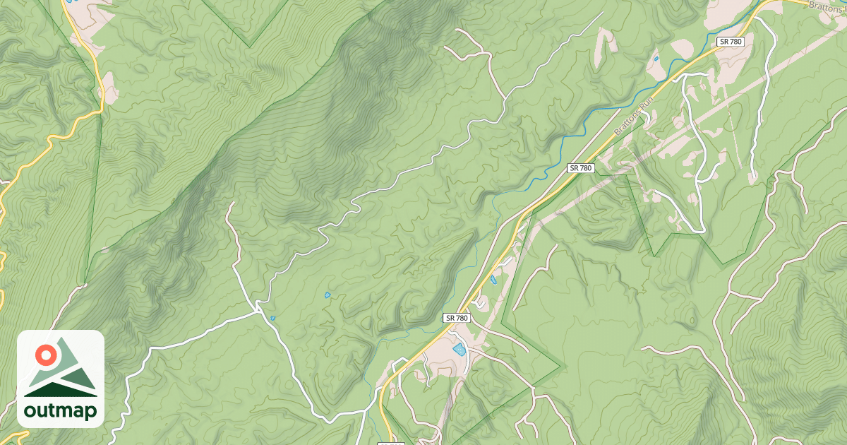 Map of NIXON (BRATTONS RUN)