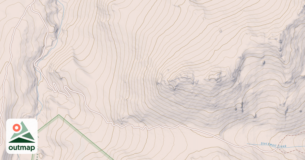 Map of LITTLE GOOSE PEAK