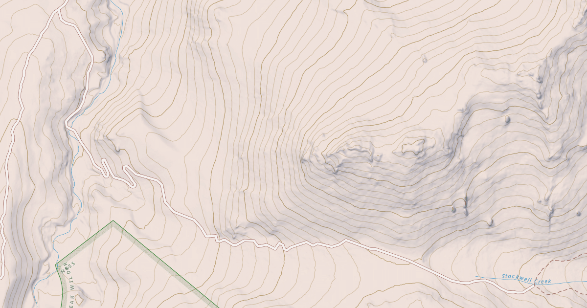 Map preview of LITTLE GOOSE PEAK