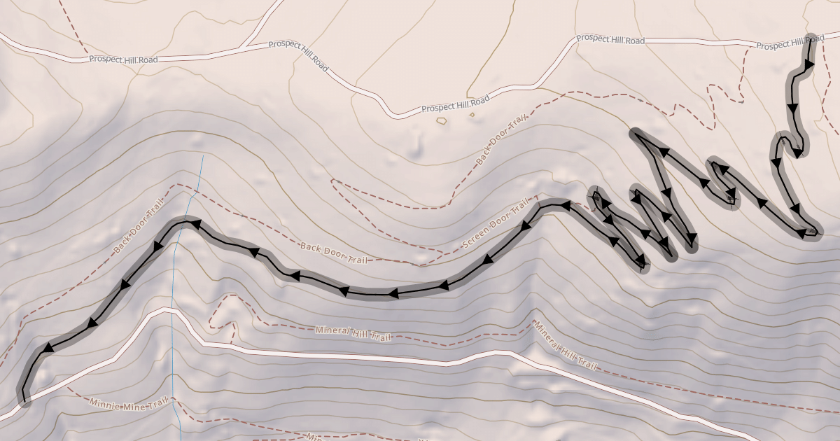 Map preview of Side Door Trail