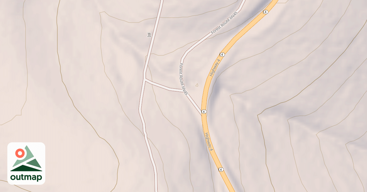 Map of USFS Motor Vehicle Use Map Roads {BD87D595-B327-414C-81D6-E8E98BFCD6B2}