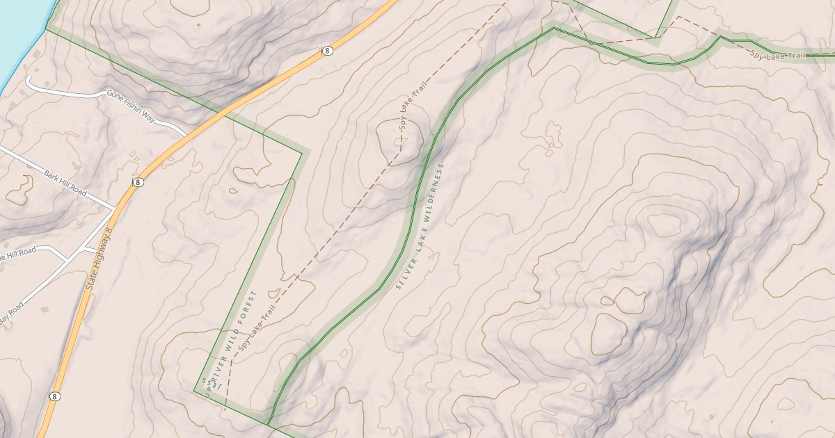 Map preview of Spy Lake Trail