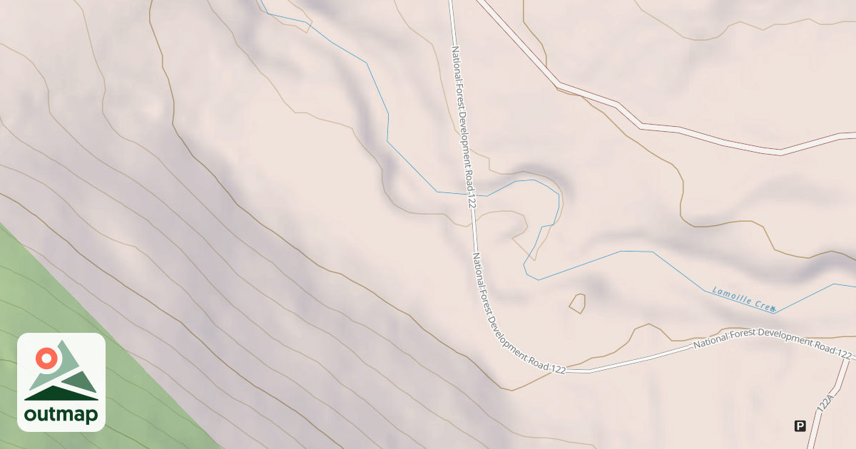 Map of CAMP LAMOILLE SPUR B