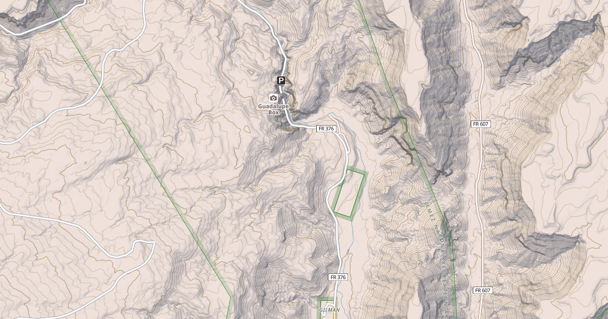 Map preview of LAKE FORK CANYON