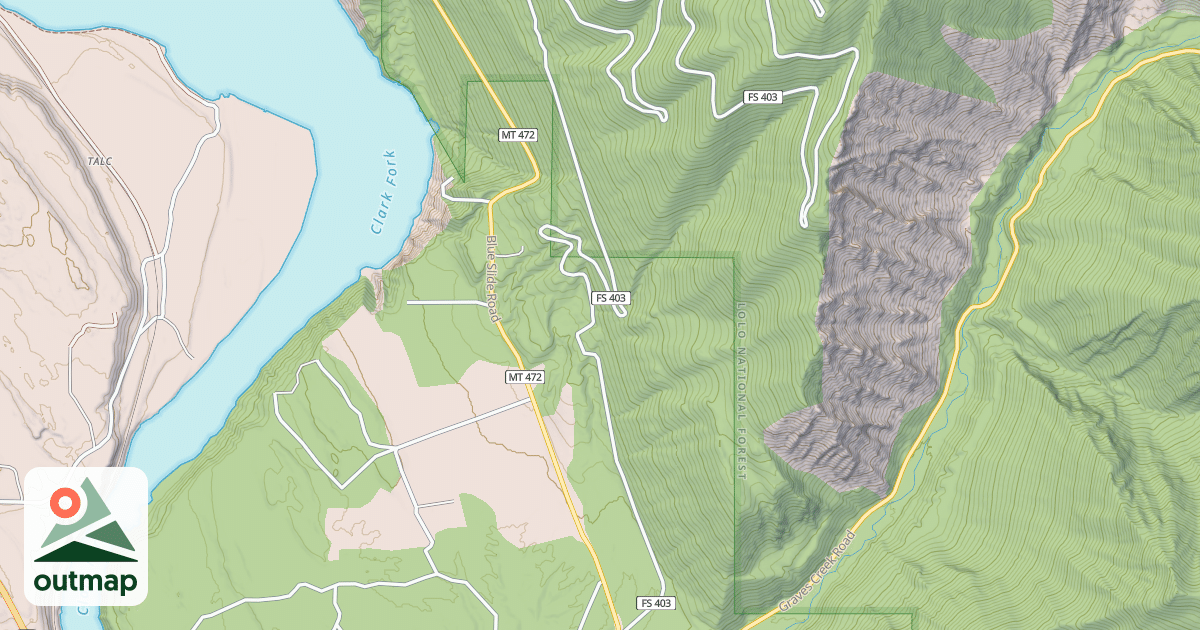 Map of COUGAR PEAK