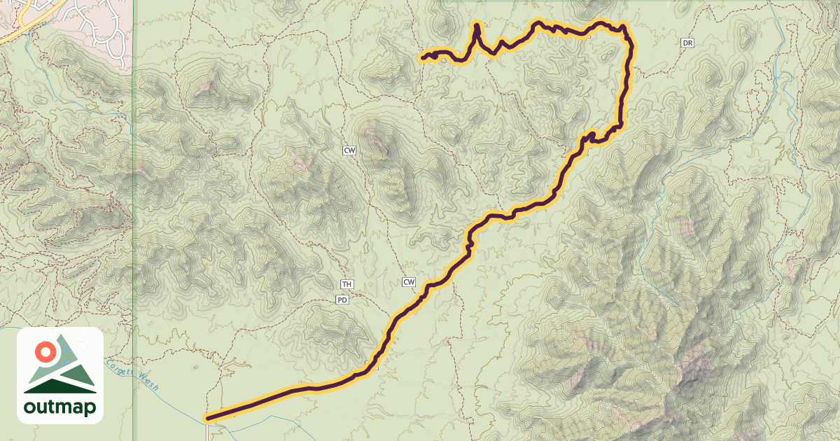 Map of Gadsden Trail