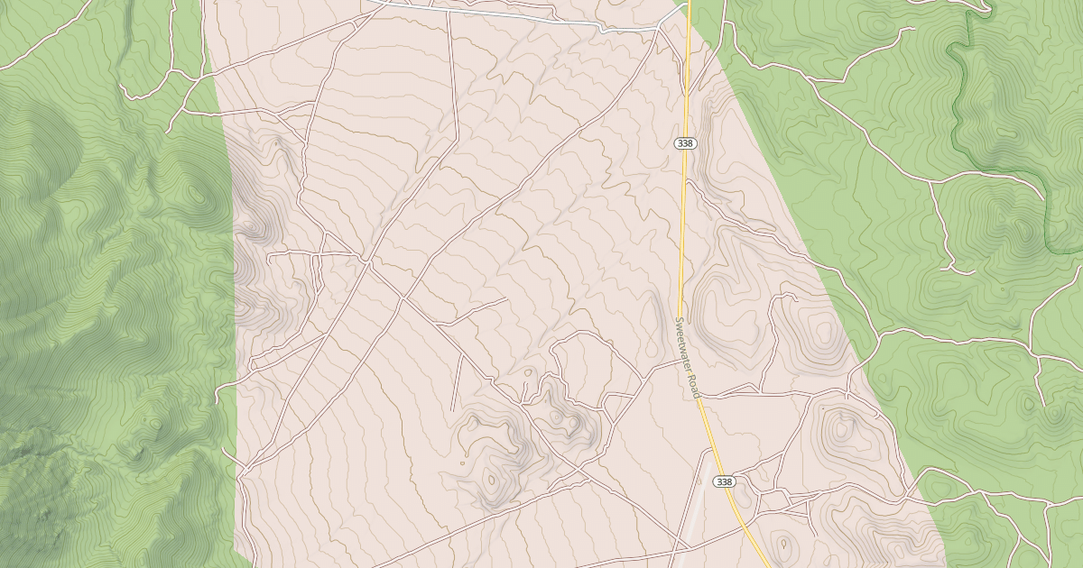 Map preview of SWEETWATER RESEEDING ROAD