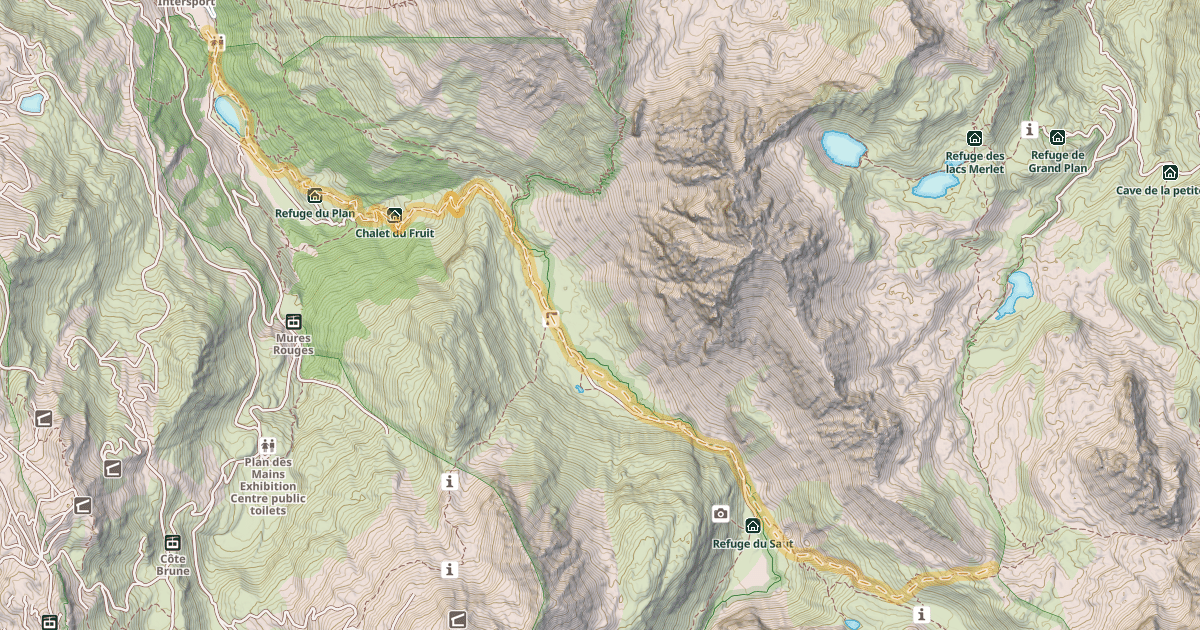 Map preview of Col de Chanrouge — Méribel-Mottaret