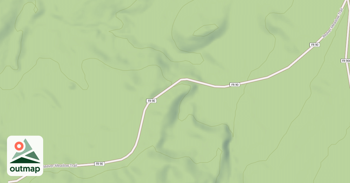 Map of BEAVER MEADOWS