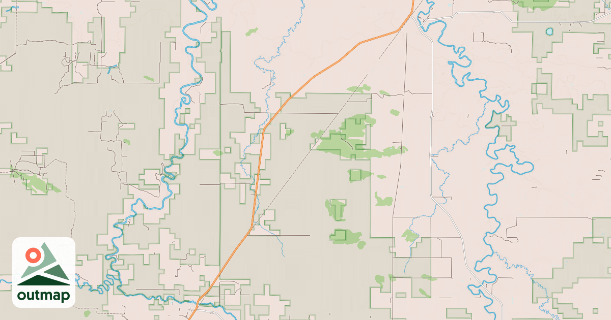Map of Blue Ox State Trail MS84.029