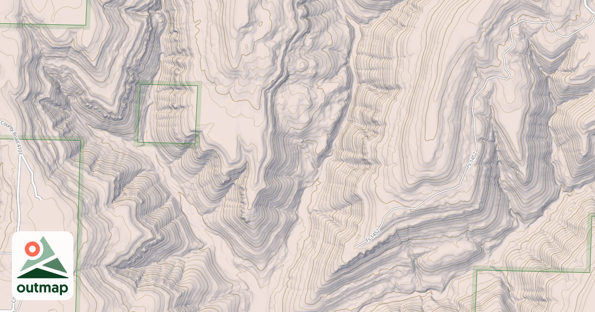 Map of USFS Motor Vehicle Use Map Roads {0D838675-1910-4906-ACE9-9289479055C9}