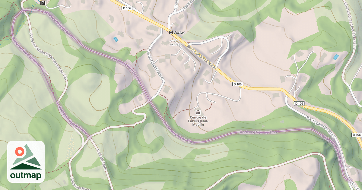 Map of Ancienne Voie du Tram