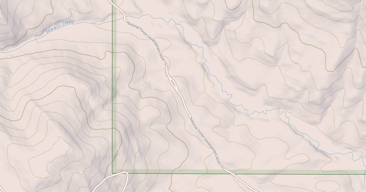 Map preview of SAWMILL CREEK