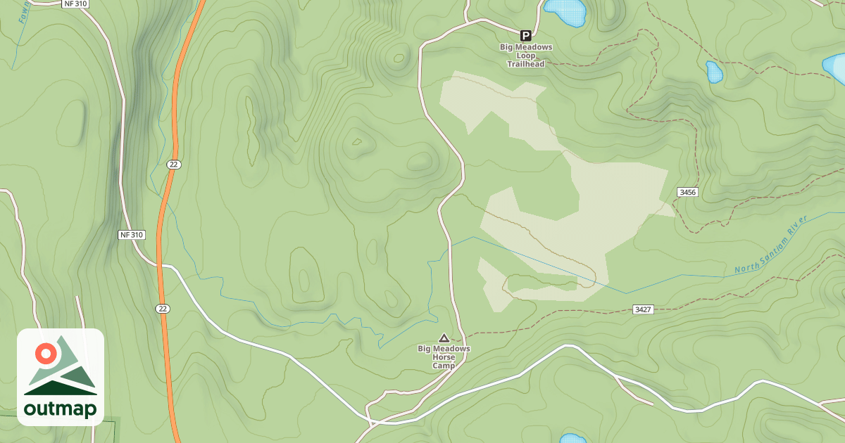 Map of HORN CREEK ROAD