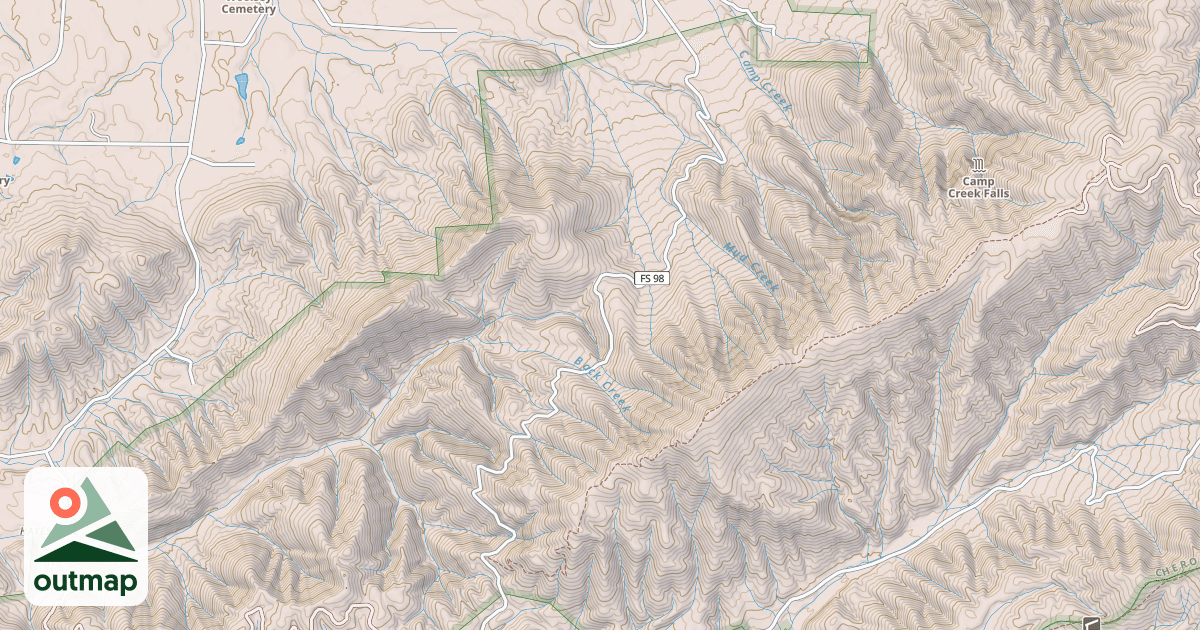 Map of GREENE MOUNTAIN