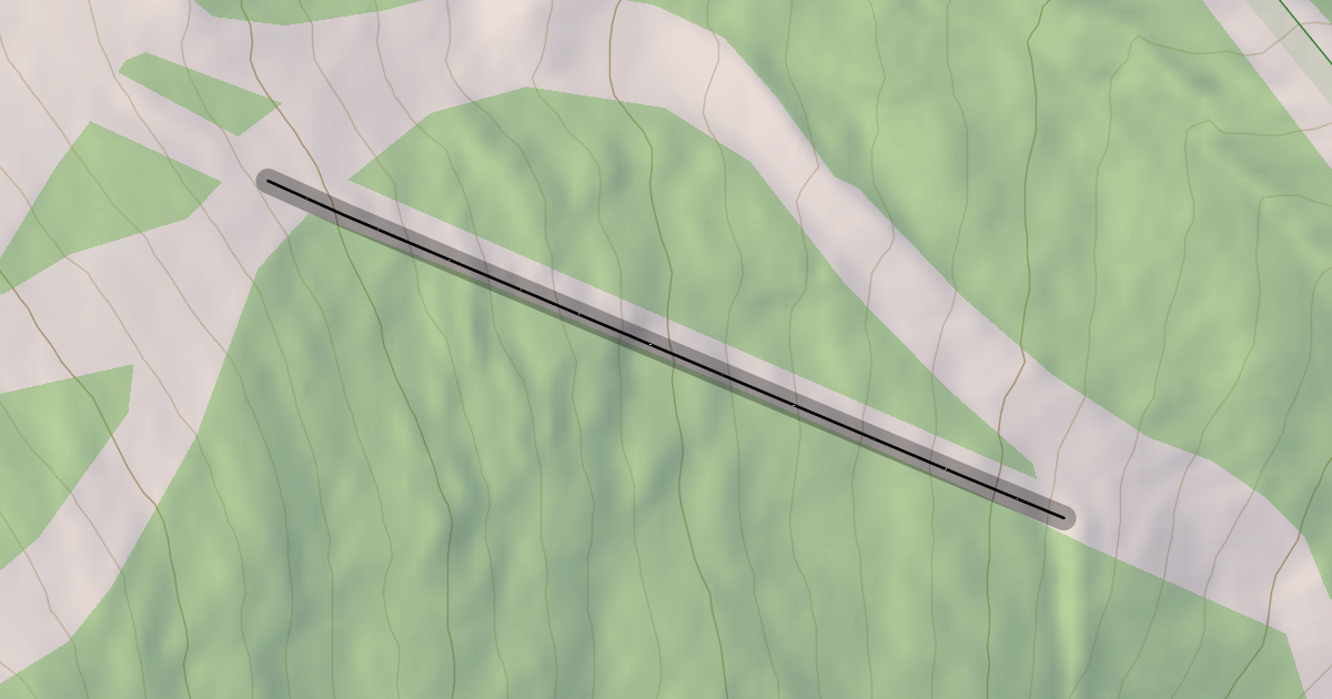 Map preview of Skye Peak Liftline