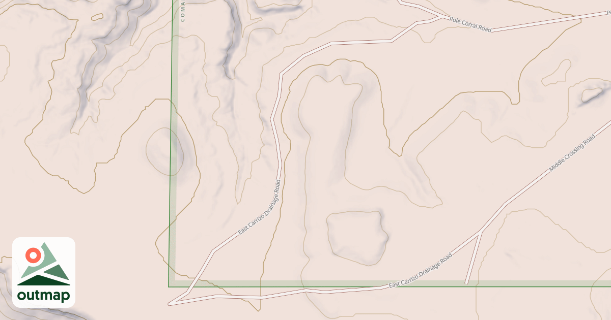 Map of EAST CARRIZO DRAINAGE
