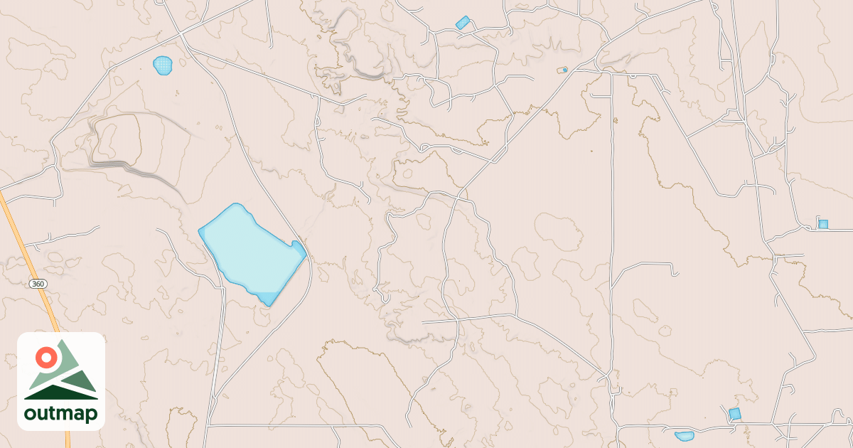 Map of Hackberry Trail System - Outer Loop Trail