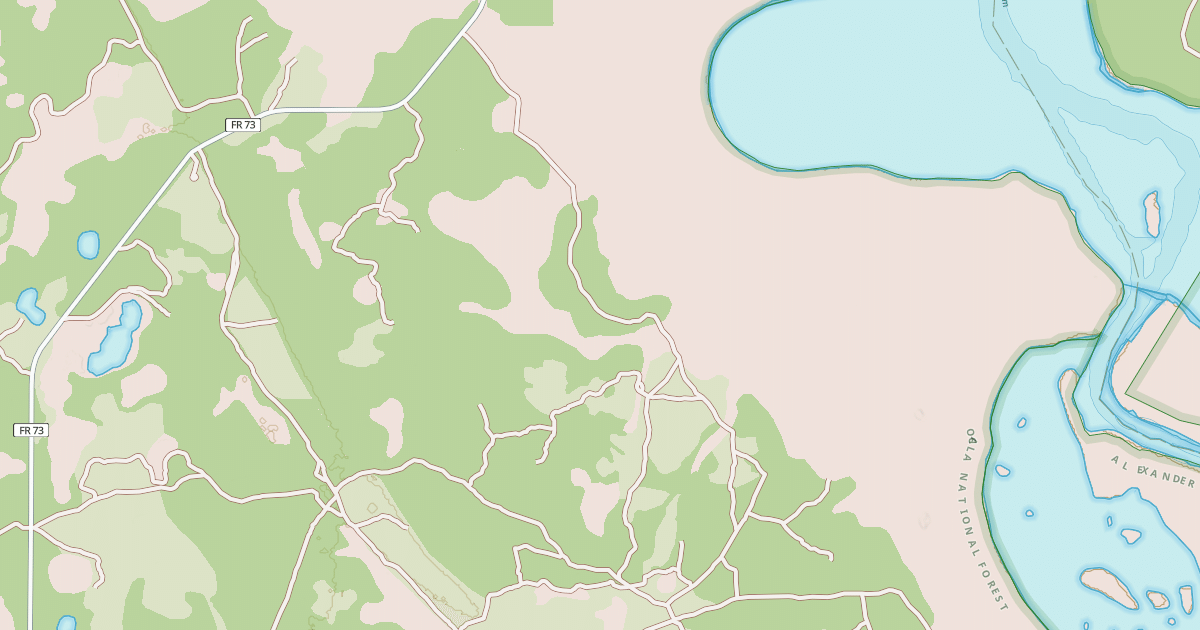 Map preview of USFS National Forest System Roads {0C8EDF6E-6C74-4C5C-A806-0705DFA457E1}