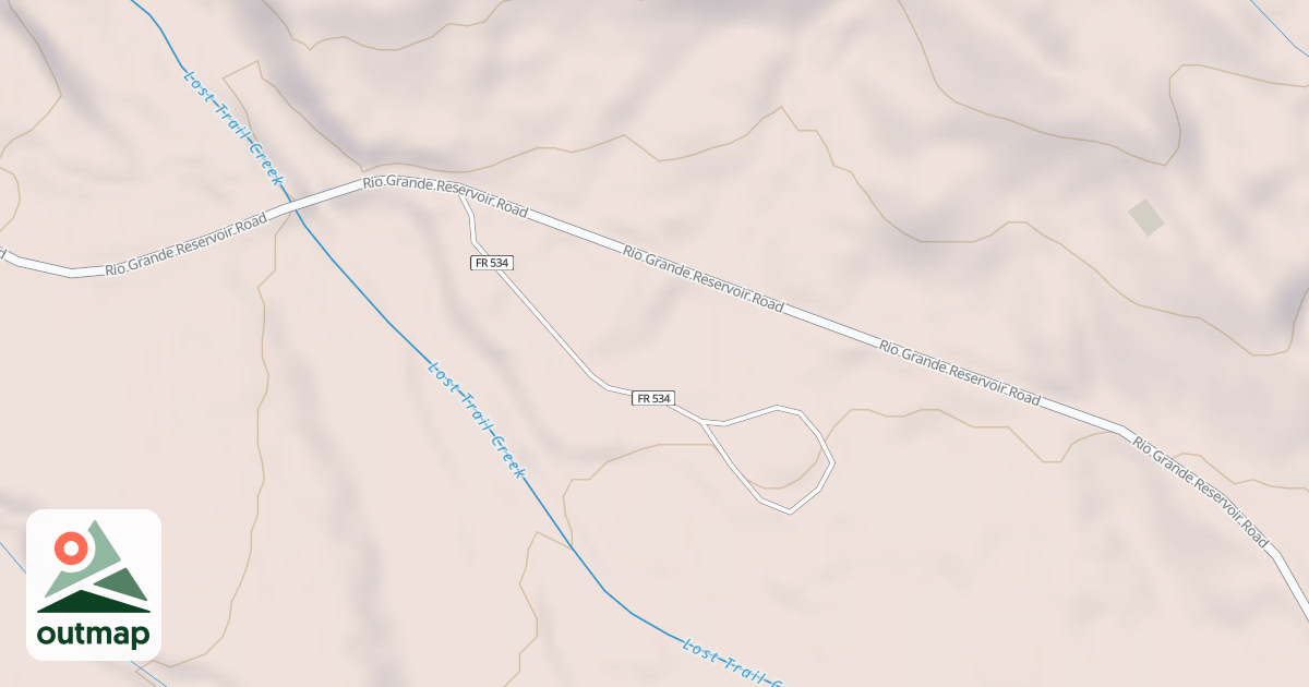 Map of LOST TRAIL CG
