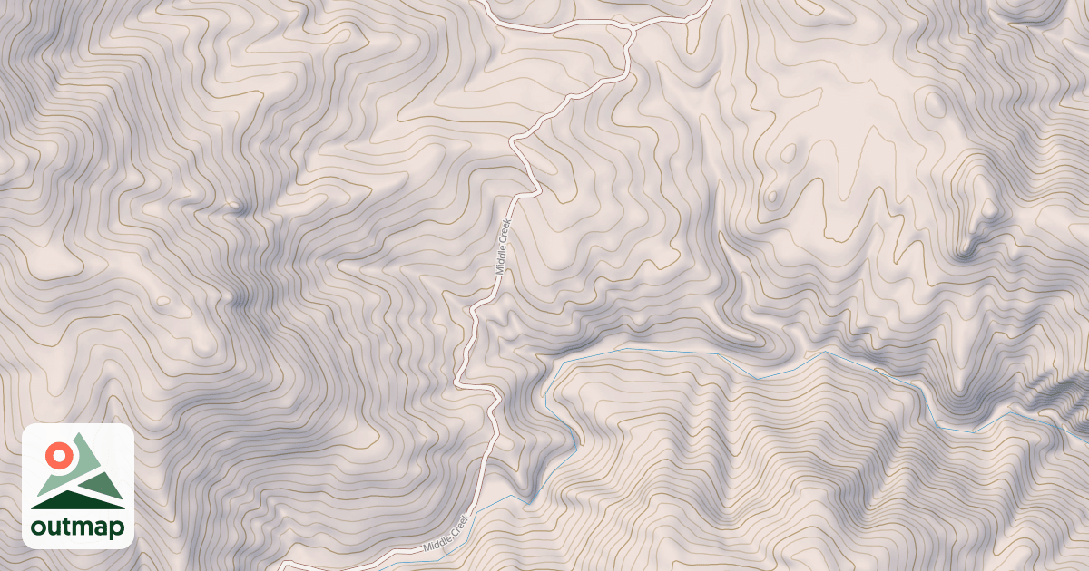 Map of Middle Creek