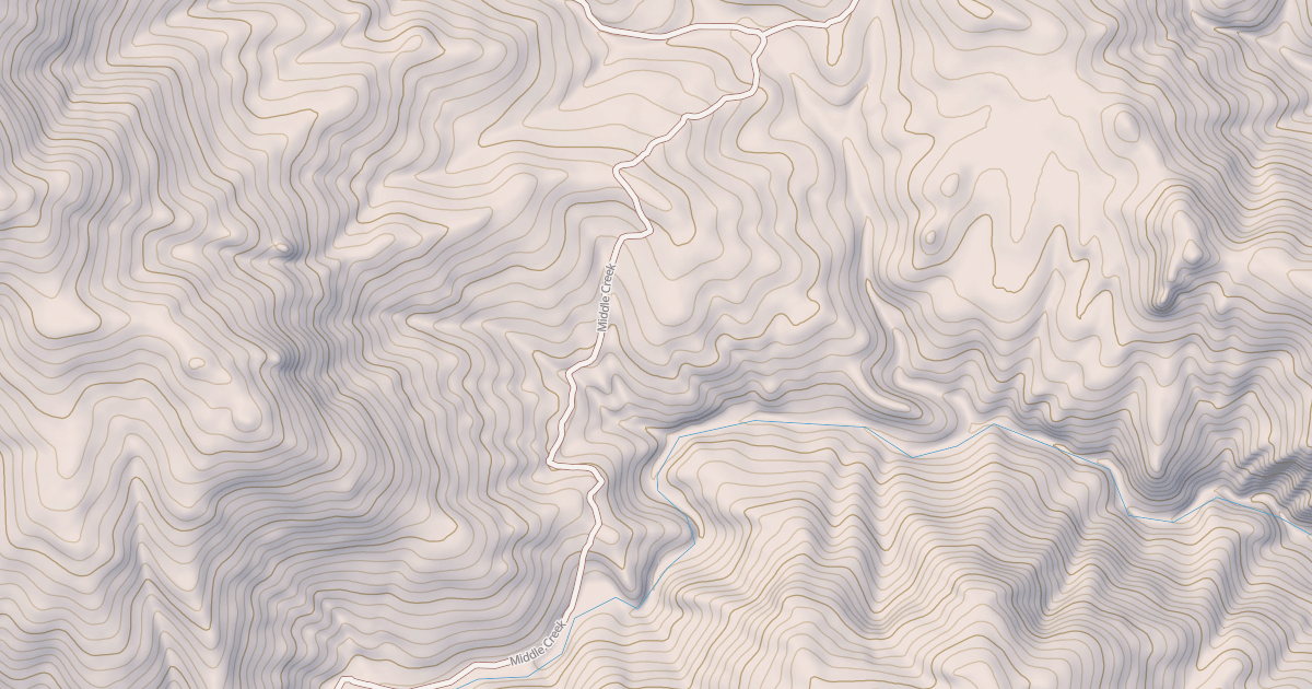 Map preview of Middle Creek
