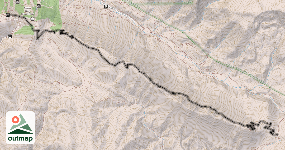 Map of Skyline Trail