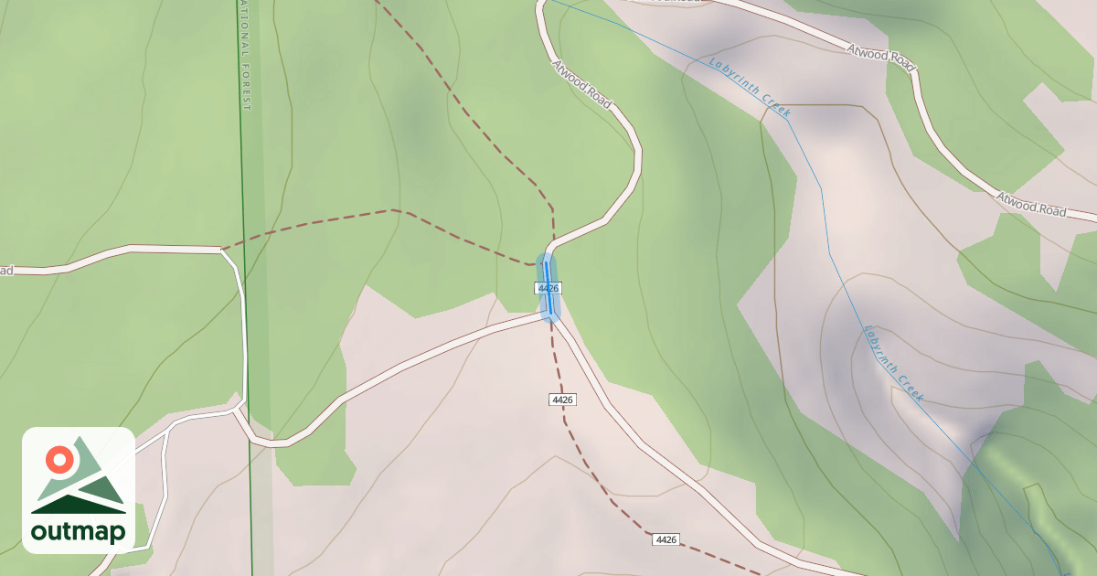 Map of Old Ranch Road #4426