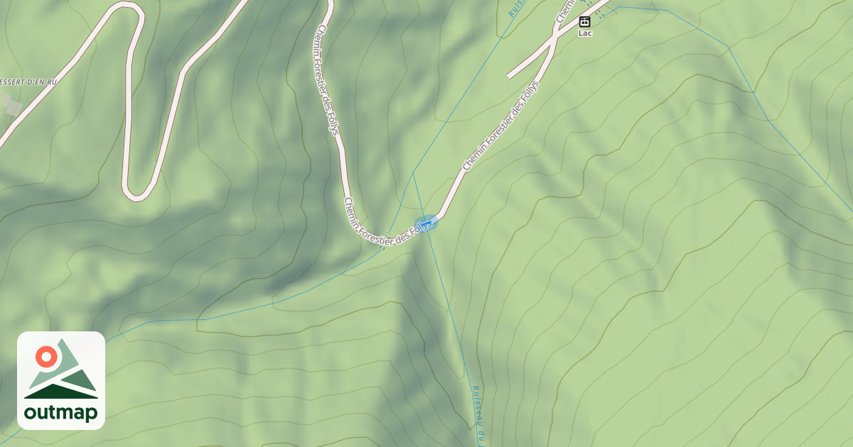 Map of Chemin Forestier des Follys