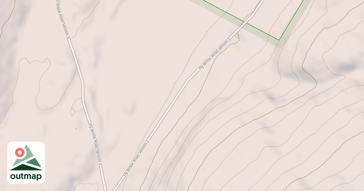 Map of Fly Brook Trail Section 2