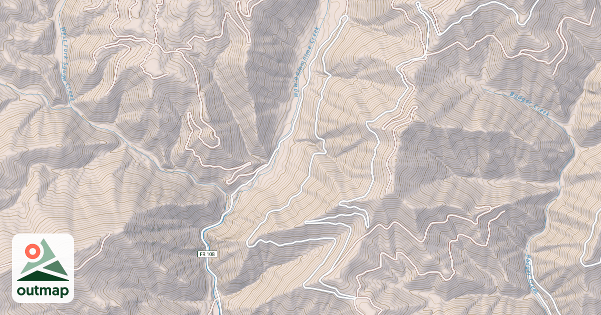Map of BADGER RIDGE