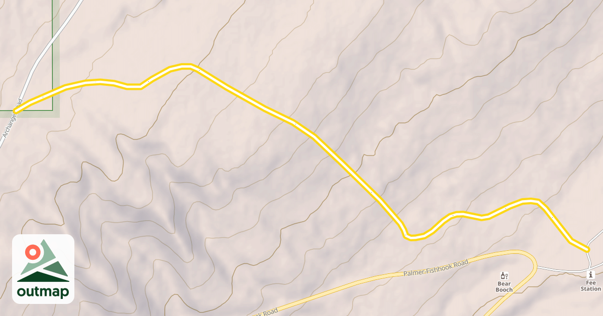 Map of Winter Snowmachine Trail