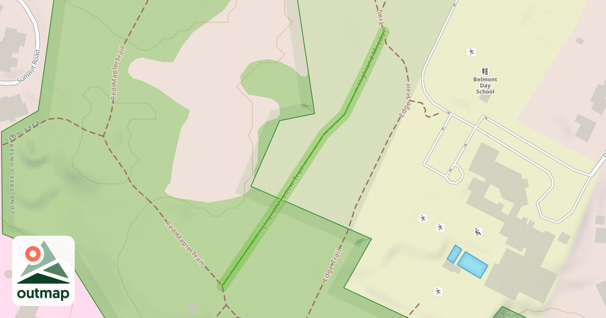 Map of Highland Meadow Trail