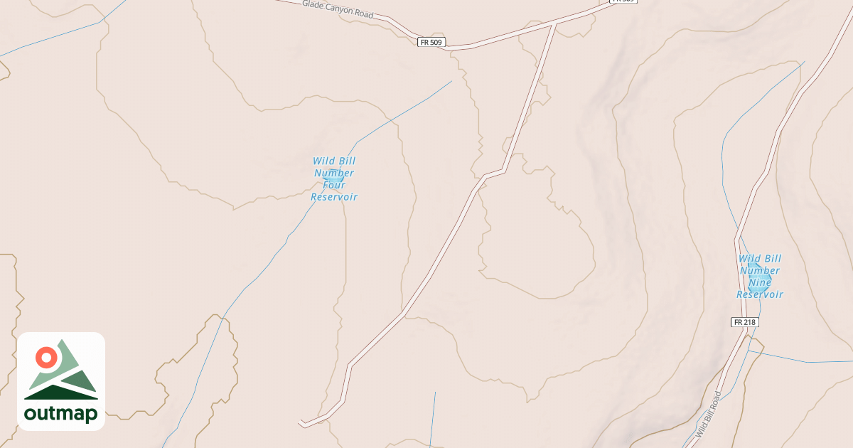 Map of GLADE CANYON A