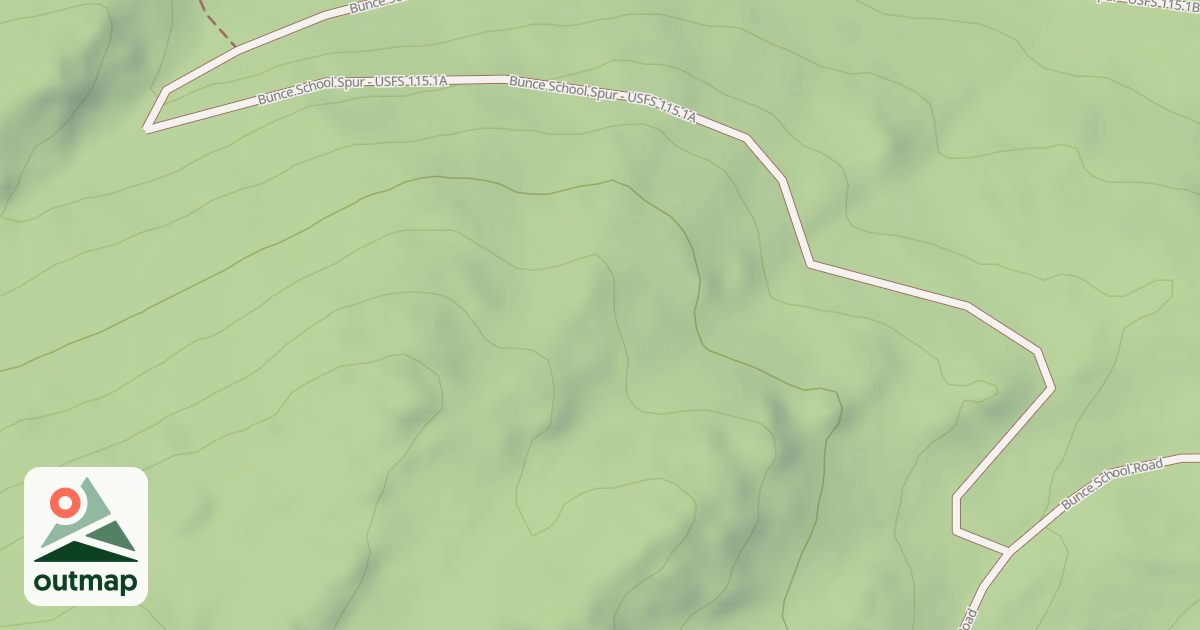 Map of BUNCE SCHOOL SPUR
