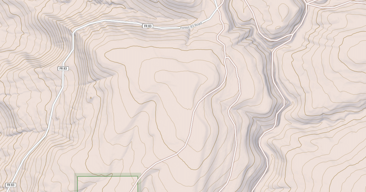Map preview of USFS Motor Vehicle Use Map Roads {74886307-B6F8-4CF9-9C10-ED81AEFB4C8E}