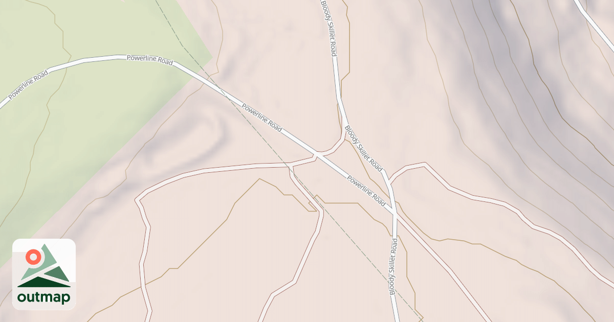 Map of Bloody Skillet ATV Trail