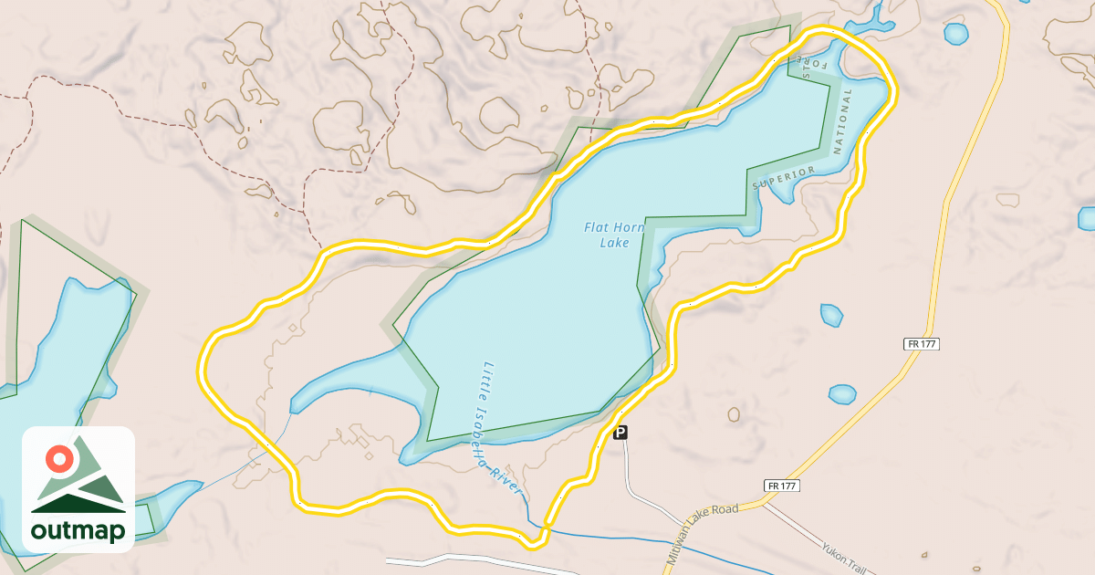 Map of Flathorn Trail