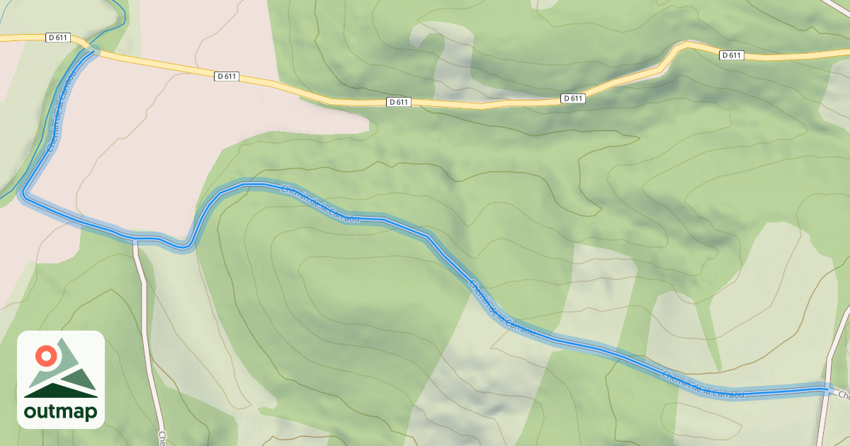 Map of Chemin de la Carraou